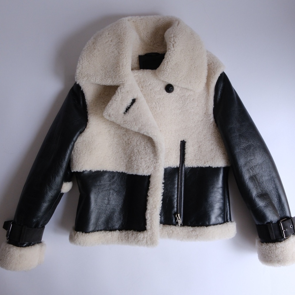 All Saints Shearling Coat